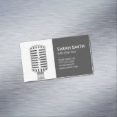 Mikrofon | Blogger Magnetische Visitenkarte (Beispiel)