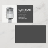 Mikrofon | Blogger Visitenkarte (Vorne/Hinten)