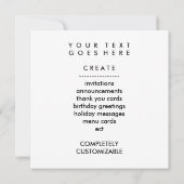 Mikrofon der britischen Flagge Einladung (Rückseite)