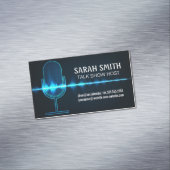 Mikrofon | Digital Sound Wave Magnetische Visitenkarte (Beispiel)