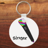 Mikrofon-Disco Schlüsselanhänger (Vorderseite)