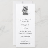 Mikrofon Einladung (Vorderseite)