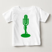 Mikrofon - grün baby t-shirt (Vorderseite)