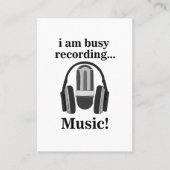 Mikrofon-Headphone-Tonaufzeichnung Visitenkarte (Vorderseite)