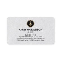 Mikrofon Icon Singer Premium Business Card