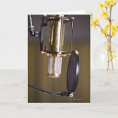 Mikrofon im Studio Karte (Gelbe Blume)