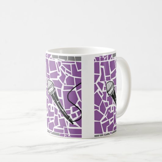 Mikrofon-Kaffee-Tasse Kaffeetasse (VorderseiteRechts)