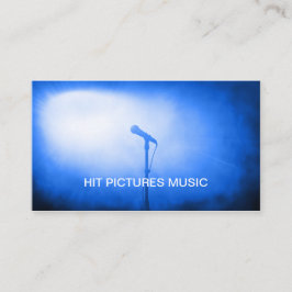 Mikrofon-Karo-Musiker-Diskjockeyvocalist-Karten Visitenkarte