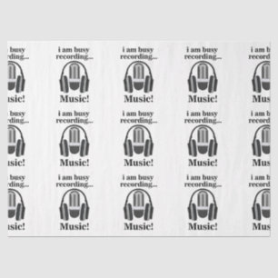 Mikrofon Kopfhörer Aufnahme Musik Seidenpapier