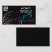 Mikrofon-Logo | Podcast Vlogger Visitenkarte (Vorne/Hinten)