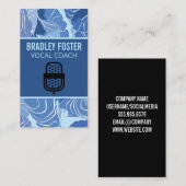 Mikrofon-Logo | Sänger Visitenkarte (Vorne/Hinten)