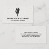 Mikrofon-Logo Visitenkarte (Vorne/Hinten)