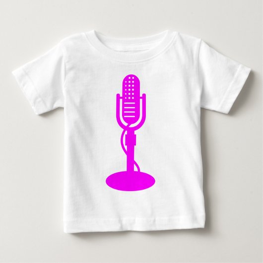 Mikrofon - Magenta Baby T-shirt (Vorderseite)