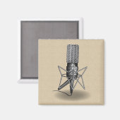Mikrofon Magnet (Vorderseite/Rückseite)