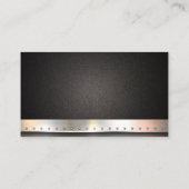 Mikrofon | Metalltrimmung | QR Code Business Card Visitenkarte (Rückseite)