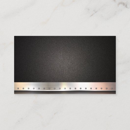 Mikrofon | Metalltrimmung | QR Code Business Card Visitenkarte (Rückseite)