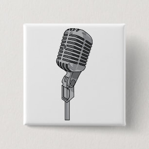 Mikrofon-Mike ~ solide Audiomusik Button
