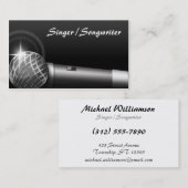 Mikrofon-Musikindustrie-Karten Visitenkarte (Vorne/Hinten)