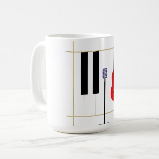 Mikrofon och Instrument Kaffeetasse (Vorderseite Links)