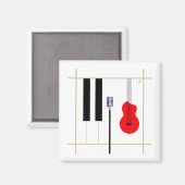 Mikrofon och Instrument Magnet (Vorderseite/Rückseite)