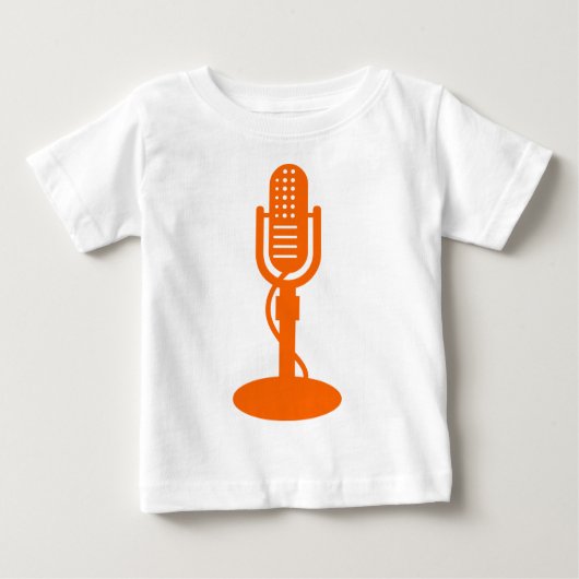 Mikrofon - Orange Baby T-shirt (Vorderseite)