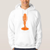 Mikrofon - Orange Hoodie (Vorderseite)