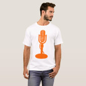 Mikrofon - Orange T-Shirt (Vorne ganz)