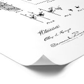 Mikrofon-Patent Poster (Ecke)