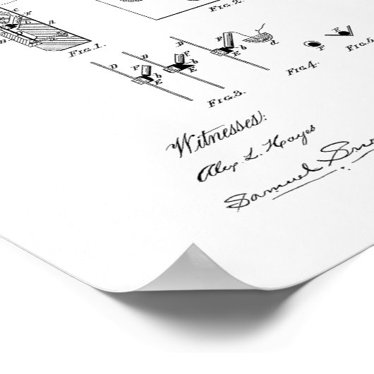 Mikrofon-Patent Poster (Ecke)