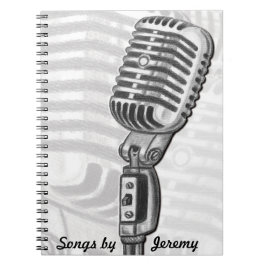 Mikrofon-personalisiertes lyrisches Buch