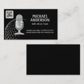 Mikrofon | Podcast-Host | QR-Code Visitenkarte (Vorne/Hinten)