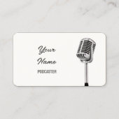 Mikrofon Podcast Radio Visitenkarte (Vorderseite)