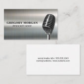 Mikrofon/Podcaster Visitenkarte (Vorne/Hinten)