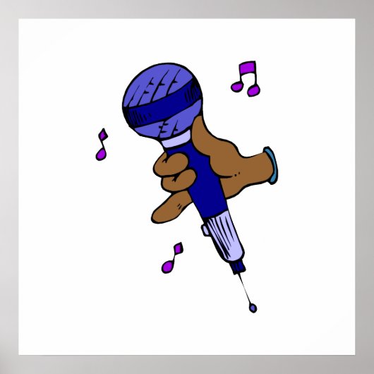 Mikrofon Poster (Vorne)