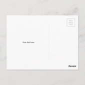 Mikrofon-Postkartenvorlage mit Logo-Grafik Postkarte (Rückseite)