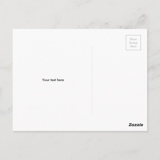 Mikrofon-Postkartenvorlage mit Logo-Grafik Postkarte (Rückseite)