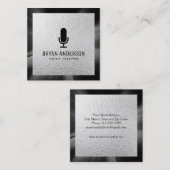 Mikrofon Quadratische Visitenkarte (Vorne/Hinten)