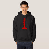 Mikrofon- Rot Hoodie (Vorne ganz)
