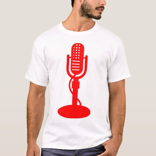 Mikrofon - Rot T-Shirt (Vorderseite)
