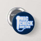 Mikrofon-Schachbrett Button (Vorne & Hinten)