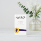 Mikrofon-Talk-Show-Logo / Unterhaltung Visitenkarte (Stehend Vorderseite)