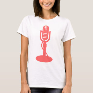 Mikrofon - Tropenrosa T-Shirt
