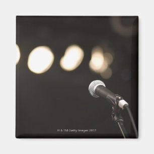 Mikrofon und Spotlights Magnet