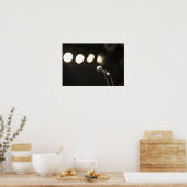 Mikrofon und Spotlights Poster (Küche)