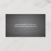 Mikrofon/Unterhaltung/Podcast Visitenkarte (Rückseite)