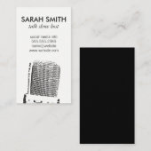 Mikrofon/Unterhaltung Visitenkarte (Vorne/Hinten)