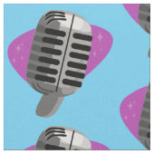 Mikrofon-Verrücktheit Stoff (Nahaufnahme)