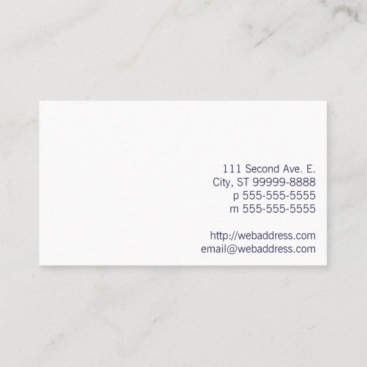 Mikrofon Visitenkarte (Rückseite)