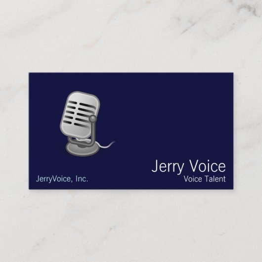 Mikrofon Visitenkarte (Vorderseite)