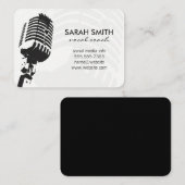 Mikrofon Visitenkarte (Vorne/Hinten)